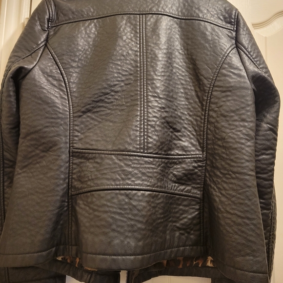 Lane Bryant Black Leather Moto Jacket  Size 14/16 - Picture 6 of 6